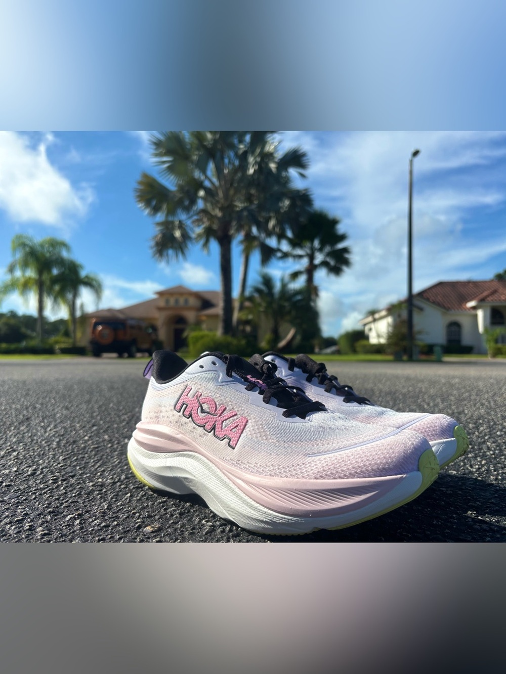 Hoka 💅 Skyflow Running Jogging Athletic Shoes Pink Twilight Size 8 8.5 9 10 NEW - Picture 6 of 12